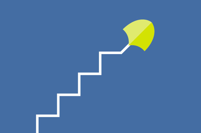 A shield at the top of a ladder graph indicating the pathways to cybersecurity jobs..