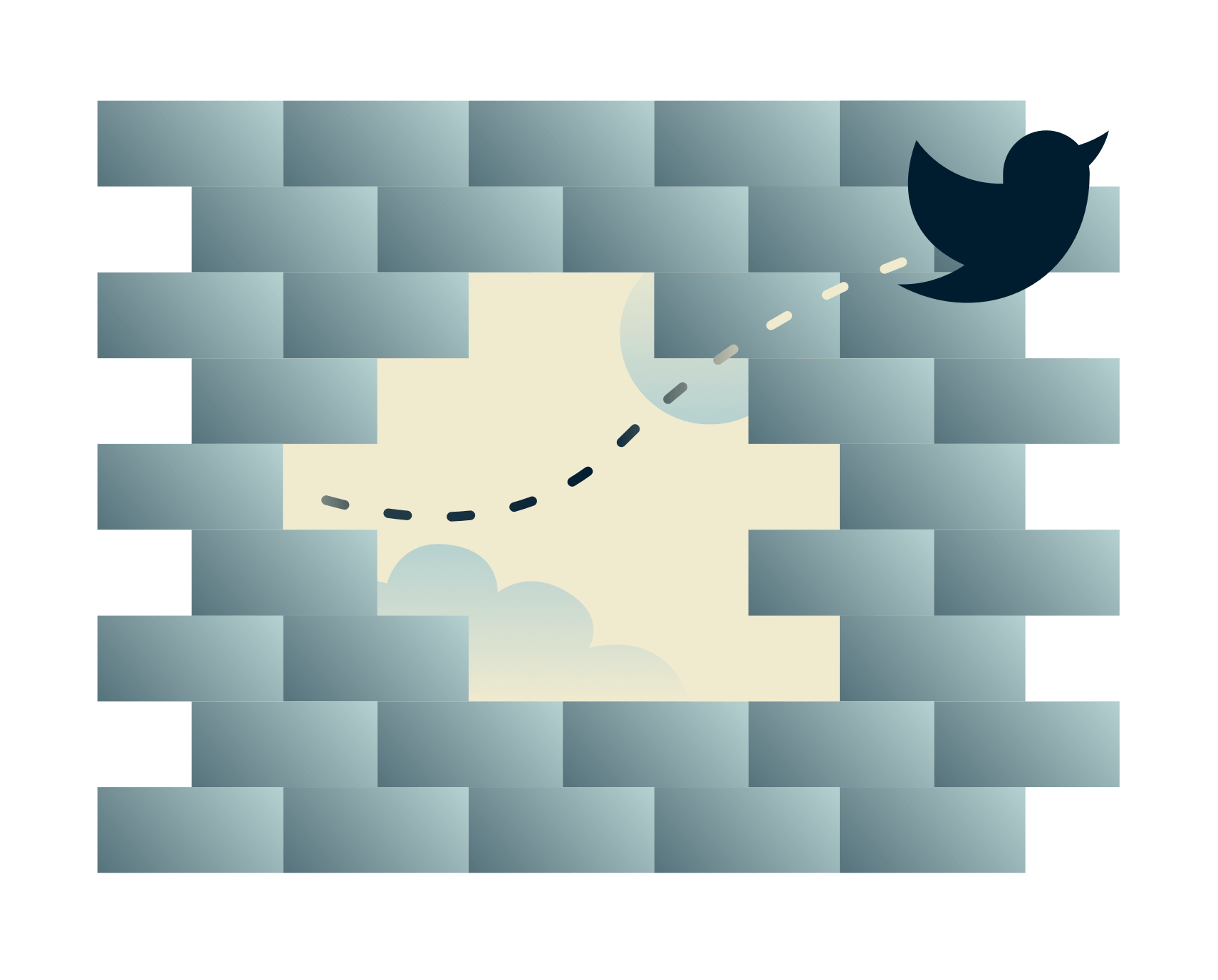 Twitterf&aring;glar som twittrar &ouml;ver en brandv&auml;gg: Anv&auml;nd en VPN f&ouml;r att avblockera Twitter &ouml;verallt.