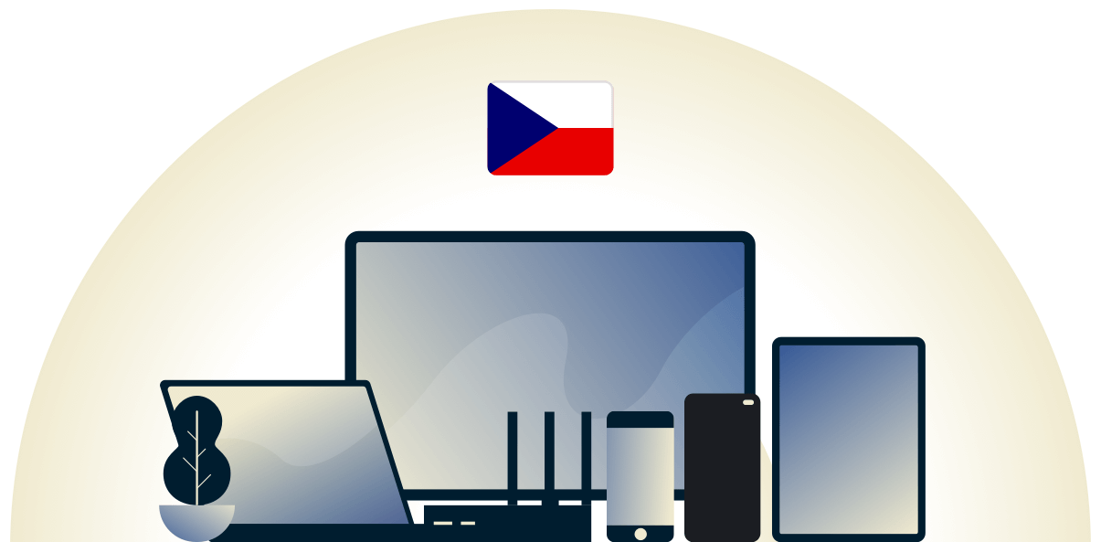 VPN for Tsjekkia som beskytter en rekke enheter.